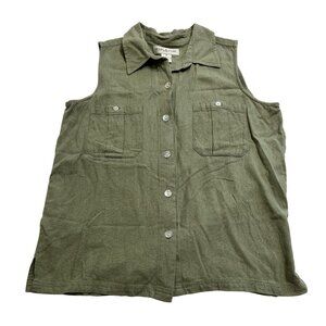 Vintage 90s O'Kief & O'Kief Sport Silk Shirt in Green